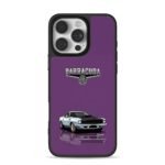 Barracuda purple muscle car iPhone 16 Pro Max Black Case