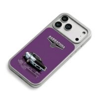 Barracuda purple muscle car iPhone 17 Pro Max Electroplated Silver Case2