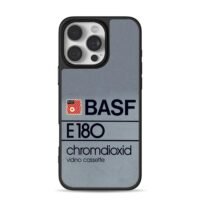 BASF E180 chromdioxid cassette iPhone 16 Pro Max Black Case