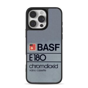 BASF E180 chromdioxid cassette iPhone 16 Pro Max Black Case