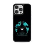 Batman CapedCrusader teal moon iPhone 16 Pro Max Black Case