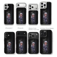 Beatrix space agent ML girl Chris Brown Phone Case Black Electroplated Silver For Iphone 11 To 17