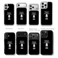 Believe in yourself aliens UFO Chris Brown Phone Case Black Electroplated Silver For Iphone 11 To 17