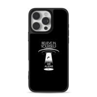 Believe in yourself aliens UFO iPhone 16 Pro Max Black Case