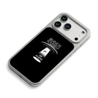 Believe in yourself aliens UFO iPhone 17 Pro Max Electroplated Silver Case2