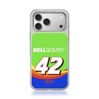 Bellsouth 42 NASCAR livery Chevy iPhone 17 Pro Max Electroplated Silver Case1
