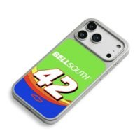 Bellsouth 42 NASCAR livery Chevy iPhone 17 Pro Max Electroplated Silver Case2