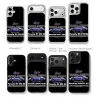 Berry Porsche 911 GT3 RS print Chris Brown Phone Case Black Electroplated Silver For Iphone 11 To 17