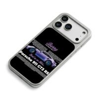 Berry Porsche 911 GT3 RS print iPhone 17 Pro Max Electroplated Silver Case2