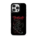 Berserk Guts Skull Knight art iPhone 16 Pro Max Black Case