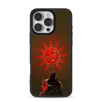 Berserk red faced sun cult art iPhone 16 Pro Max Black Case