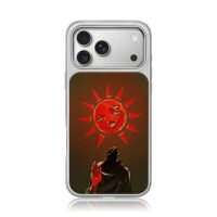 Berserk red faced sun cult art iPhone 17 Pro Max Electroplated Silver Case1