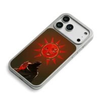 Berserk red faced sun cult art iPhone 17 Pro Max Electroplated Silver Case2