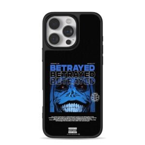Betrayed anime blue grimace iPhone 16 Pro Max Black Case