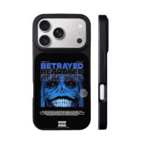 Betrayed anime blue grimace iPhone 17 Pro Max Black Case