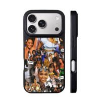 Beyonce career photo collage iPhone 17 Pro Max Black Case