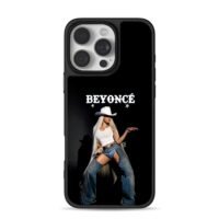 Beyonce cowboy with white hair iPhone 16 Pro Max Black Case