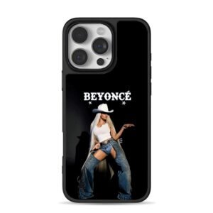 Beyonce cowboy with white hair iPhone 16 Pro Max Black Case