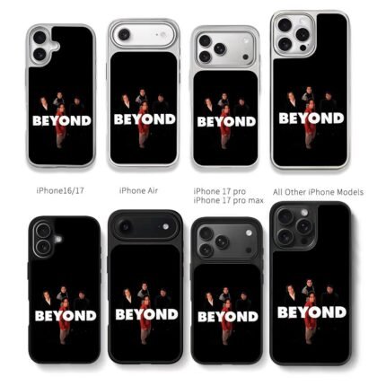 BEYOND band four members photo Chris Brown Phone Case Black Electroplated Silver For Iphone 11 To 17