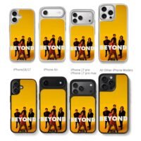 Beyond band group photo yellow Chris Brown Phone Case Black Electroplated Silver For Iphone 11 To 17