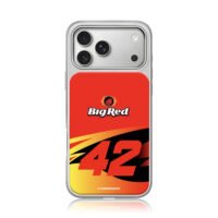 BigRed 42 racing flame livery iPhone 17 Pro Max Electroplated Silver Case1