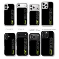 Bikers 24 Ride Safe Youth Art Chris Brown Phone Case Black Electroplated Silver For Iphone 11 To 17