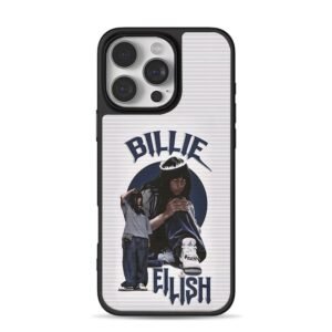 Billie Eilish art with name iPhone 16 Pro Max Black Case