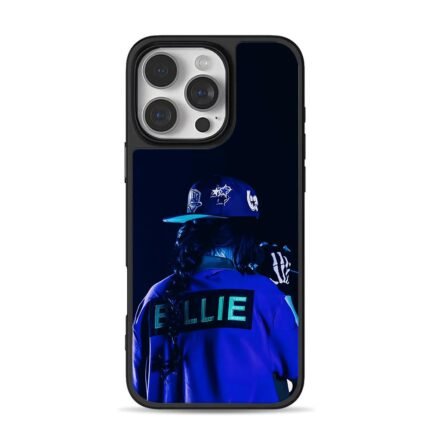Billie Eilish back skeleton mic iPhone 16 Pro Max Black Case