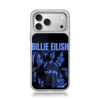 Billie Eilish BAPE blue poster iPhone 17 Pro Max Electroplated Silver Case1