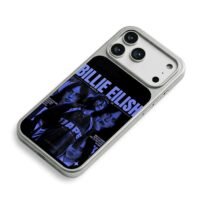 Billie Eilish BAPE blue poster iPhone 17 Pro Max Electroplated Silver Case2