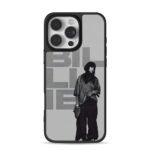 Billie Eilish black white portrait iPhone 16 Pro Max Black Case