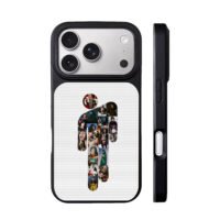 Billie Eilish blohsh collage iPhone 17 Pro Max Black Case