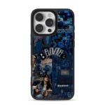 Billie Eilish blue collage iPhone 16 Pro Max Black Case