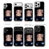 Billie Eilish blue eye collage Chris Brown Phone Case Black Electroplated Silver For Iphone 11 To 17