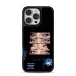 Billie Eilish blue eye collage iPhone 16 Pro Max Black Case