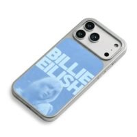 Billie Eilish blue portrait iPhone 17 Pro Max Electroplated Silver Case2