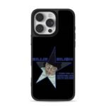 Billie Eilish blue star design iPhone 16 Pro Max Black Case