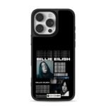 Billie Eilish fan art collage iPhone 16 Pro Max Black Case
