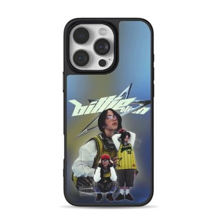 Billie Eilish fan art collage iPhone 16 Pro Max Black Case