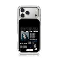 Billie Eilish fan art collage iPhone 17 Pro Max Electroplated Silver Case1