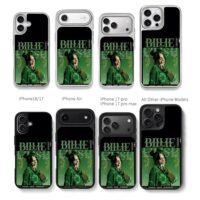 Billie Eilish green art poster Chris Brown Phone Case Black Electroplated Silver For Iphone 11 To 17