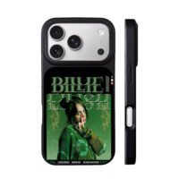 Billie Eilish green art poster iPhone 17 Pro Max Black Case