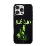 Billie Eilish green neon portrait iPhone 16 Pro Max Black Case