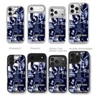 Billie Eilish Lana Rey collage Chris Brown Phone Case Black Electroplated Silver For Iphone 11 To 17