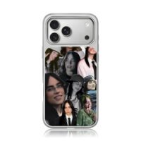 Billie Eilish multiple photo collage iPhone 17 Pro Max Electroplated Silver Case1