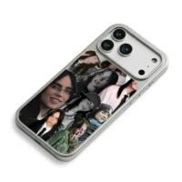 Billie Eilish multiple photo collage iPhone 17 Pro Max Electroplated Silver Case2