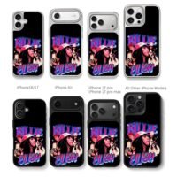 Billie Eilish neon pic collage Chris Brown Phone Case Black Electroplated Silver For Iphone 11 To 17