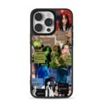 Billie Eilish photo lyric art iPhone 16 Pro Max Black Case