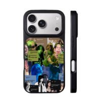 Billie Eilish photo lyric art iPhone 17 Pro Max Black Case