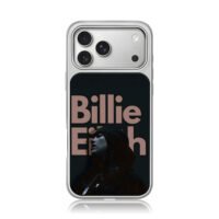 Billie Eilish profile and name iPhone 17 Pro Max Electroplated Silver Case1
